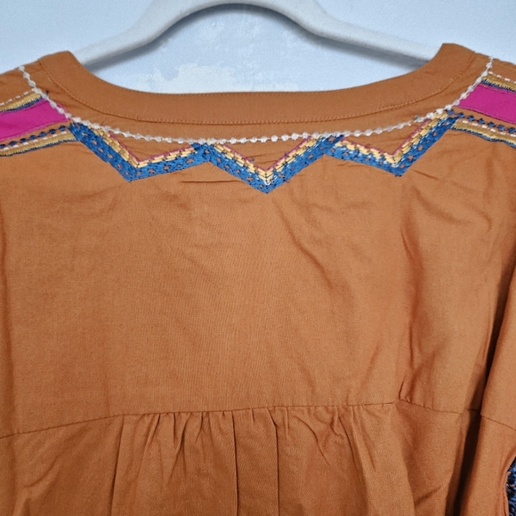 NWT Anthropologie Stasiana Embroidered Tunic Dress | S Petite - Picture 7 of 8